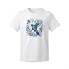 t-shirt colibri, cotone pima, studio design, polyfaune, stampa origami, hummingbird tshirt, abbigliamento uomo, moda tecnica