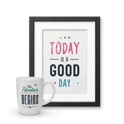 Today is a good day Framed poster