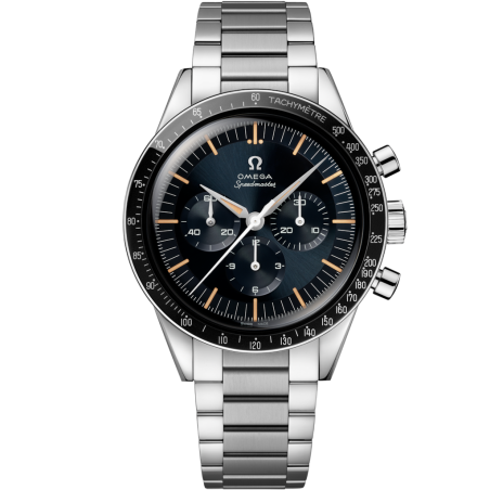 Speedmaster First OMEGA in Space 39,7 mm, acciaio su acciaio - 310.30.40.50.06.001 | OMEGA IT®